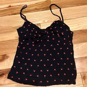 Cute tank with tie! Size is one size fits all